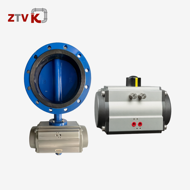 double acting pneumatic actuator butterfly valve